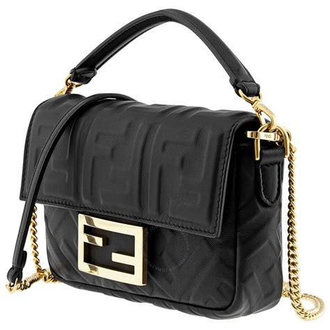 fendi baguette black leather|fendi baguette size chart.